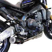 GPR exhaust compatible with  Yamaha FJ-09 2021-2024, M3 Black Titanium, Full system exhaust, including removable db killer 