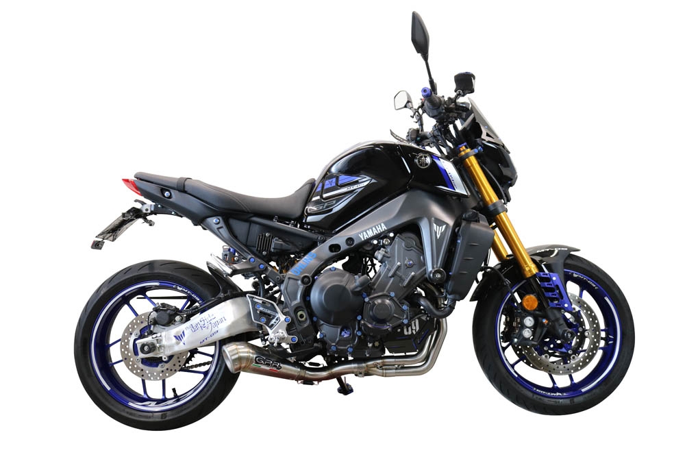 GPR exhaust compatible with  Yamaha FJ-09 2021-2024, Powercone Evo, Full system exhaust, including removable db killer 