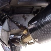 GPR exhaust compatible with  Kawasaki NINJA 650 R 2006-2011, Furore Nero, Slip-on exhaust including removable db killer and link pipe 