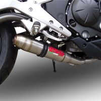 GPR exhaust compatible with  Kawasaki NINJA 650 R 2012-2016, Deeptone Inox, Full system exhaust, including removable db killer  