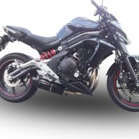 GPR exhaust compatible with  Kawasaki NINJA 650 R 2012-2016, Furore Nero, Full system exhaust, including removable db killer  