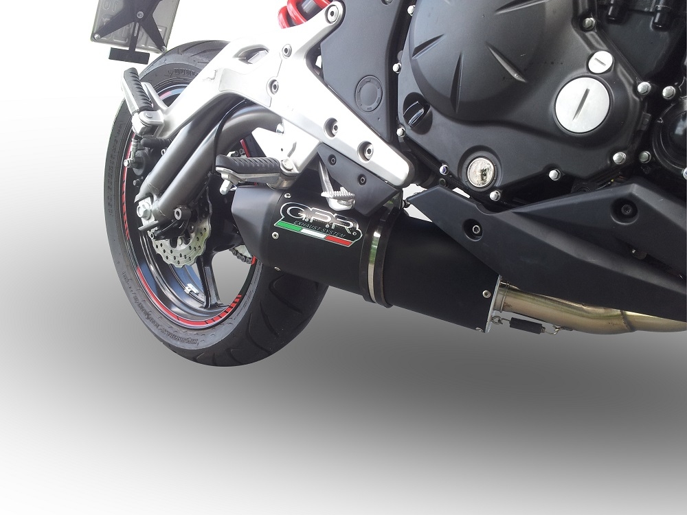 GPR exhaust compatible with  Kawasaki NINJA 650 R 2012-2016, Furore Nero, Full system exhaust, including removable db killer  