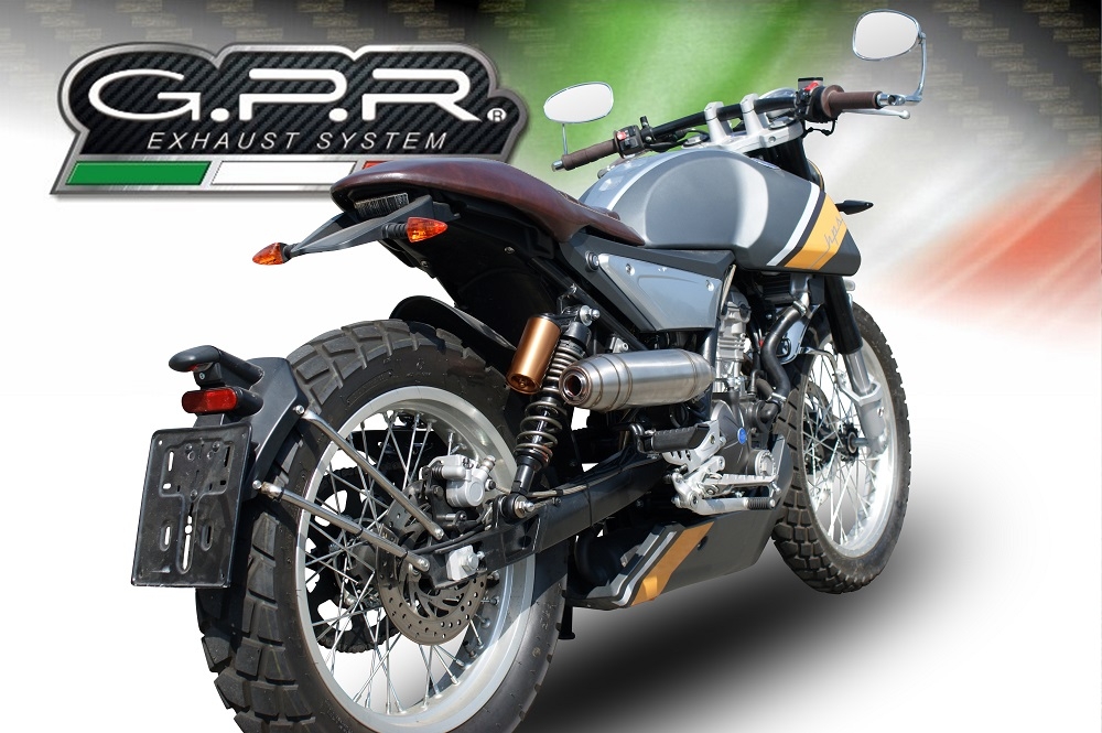 GPR exhaust compatible with  F.B. Mondial Hps 125 2018-2020, Deeptone Inox, Full system exhaust 