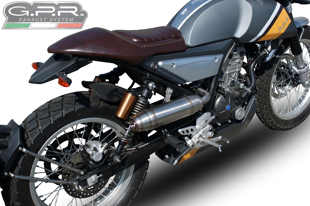 GPR exhaust compatible with  F.B. Mondial Hps 125 2018-2020, Deeptone Inox, Full system exhaust 