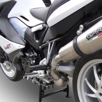 GPR exhaust compatible with  Bmw F800GT 2017-2019, GP Evo4 Titanium, Slip-on exhaust including removable db killer and link pipe 