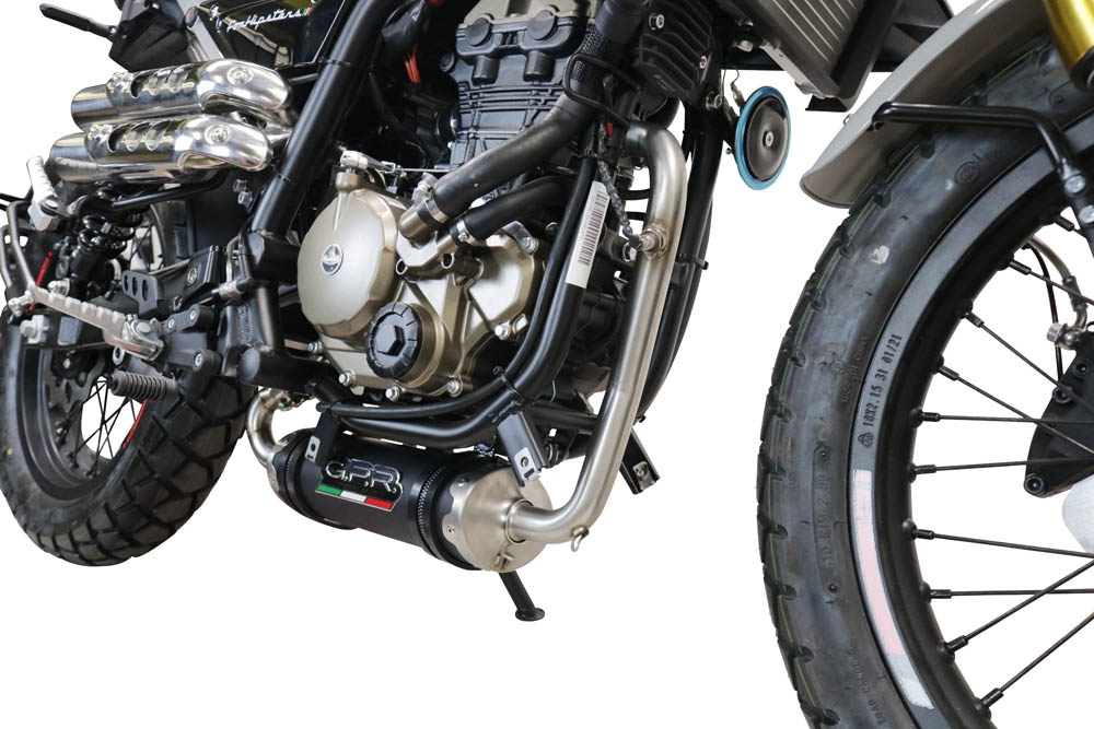 GPR exhaust compatible with  F.B. Mondial Hps 125 2021-2023, Deeptone Inox, Full system exhaust 