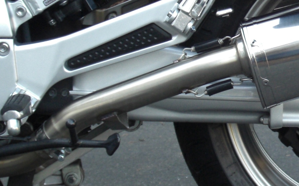 GPR exhaust compatible with  Yamaha FJR1300 2001-2005, Furore Nero, Dual slip-on including removable db killers and link pipes 