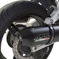 GPR exhaust compatible with  Yamaha FJR1300 2006-2016, Furore Nero, Dual slip-on including removable db killers and link pipes 