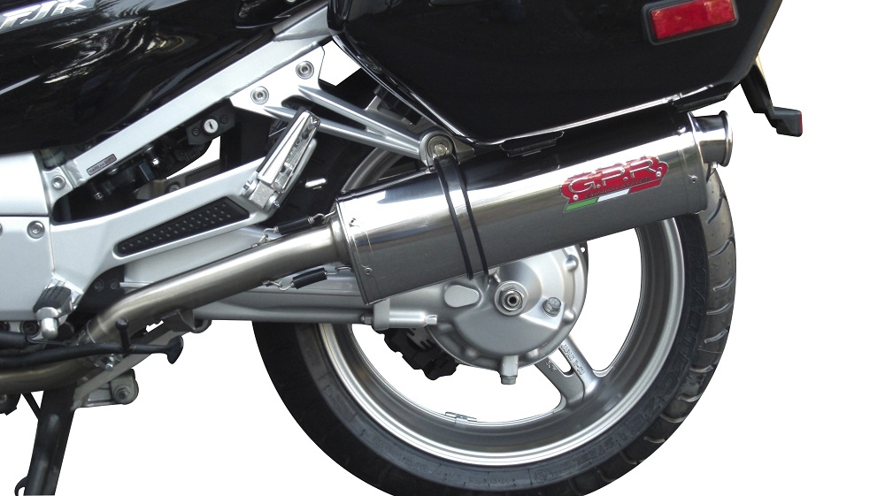 GPR exhaust compatible with  Yamaha FJR1300 2017-2020, Trioval, Dual slip-on including removable db killers and link pipes 