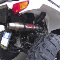 GPR exhaust compatible with  Polaris Predator 500 2003-2010, Deeptone Atv, Slip-on exhaust including removable db killer and link pipe 