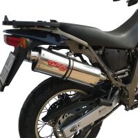 GPR exhaust compatible with  Aprilia Pegaso 650 Ga 1992-1996, Trioval, Dual slip-on including removable db killers and link pipes 