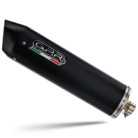 GPR exhaust compatible with  Piaggio Vespa 125 Granturismo  2003-2007, FURORE NERO, Full system exhaust, including removable db killer 