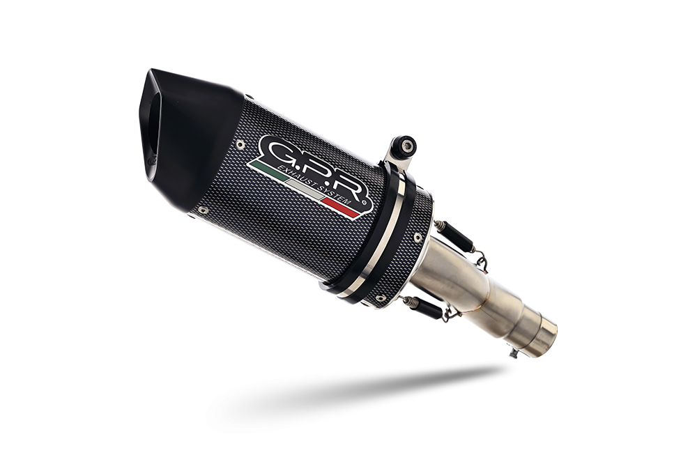 Exhaust system compatible with Mv Agusta F3 800 2021-2023, Furore Evo4 Poppy, Homologated legal slip-on exhaust including removable db killer, link pipe and catalyst 