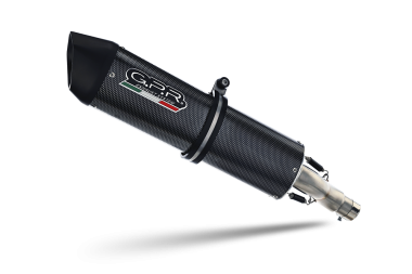 GPR exhaust compatible with  Husqvarna Sm - Te 450 R 2004-2004, Furore Poppy, Slip-on exhaust including removable db killer and link pipe 