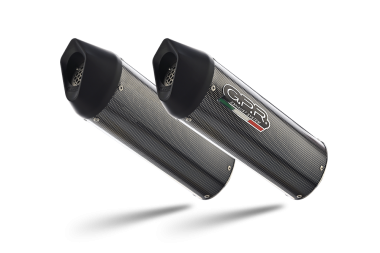 GPR exhaust compatible with  Kawasaki ZX-14R 2017-2022, Furore Evo4 Poppy, Dual slip-on including removable db killers and link pipes 