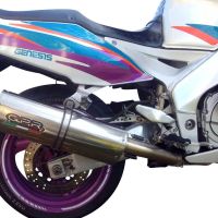 GPR exhaust compatible with  Yamaha Fzr 1000 Ex-Up 1989-1990, Trioval, Slip-on exhaust including removable db killer and link pipe 