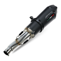 GPR exhaust compatible with  Bmw R1200GS - Adventure 2010-2012, Gpe Ann. Black titanium, Slip-on exhaust including removable db killer and link pipe 