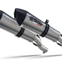 GPR exhaust compatible with  Kawasaki ZX-14R 2017-2022, GP Evo4 Titanium, Dual slip-on including removable db killers and link pipes 