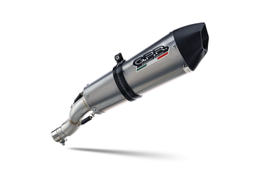 Exhaust system compatible with Husqvarna Enduro 701 USA Market only 2021-2023, GP Evo4 Titanium, Homologated legal slip-on exhaust including removable db killer, link pipe and catalyst 