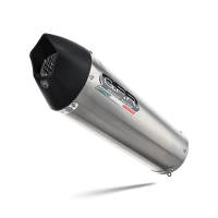 GPR exhaust compatible with  Kawasaki Ninja 400 2018-2022, GP Evo4 Titanium, Slip-on exhaust including removable db killer and link pipe 