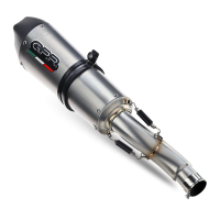 GPR exhaust compatible with  Suzuki Gsf 1250 Bandit - S 2007-2012, Gpe Ann. titanium, Slip-on exhaust including removable db killer and link pipe 