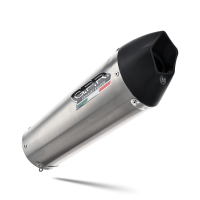 GPR exhaust compatible with  Moto Guzzi V85TT 2021-2023, Gpe Ann. titanium, Slip-on exhaust including link pipe 