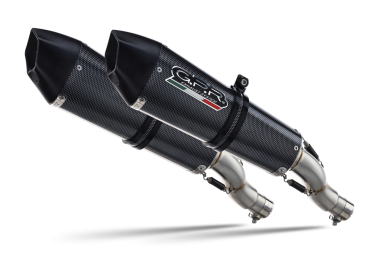 GPR exhaust compatible with  Kawasaki ZX-14R 2006-2007, Gpe Ann. Poppy, Dual slip-on including removable db killers and link pipes 