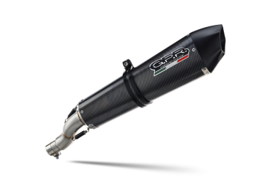 GPR exhaust compatible with  Husqvarna Nuda 900 900R 2012-2013, Gpe Ann. Poppy, Slip-on exhaust including removable db killer and link pipe 