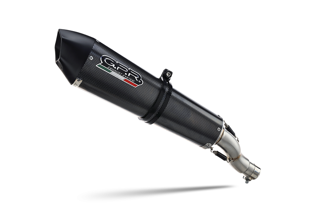 GPR exhaust compatible with  Bmw R1200GS - Adventure 2014-2016, Gpe Ann. Poppy, Slip-on exhaust including removable db killer and link pipe 