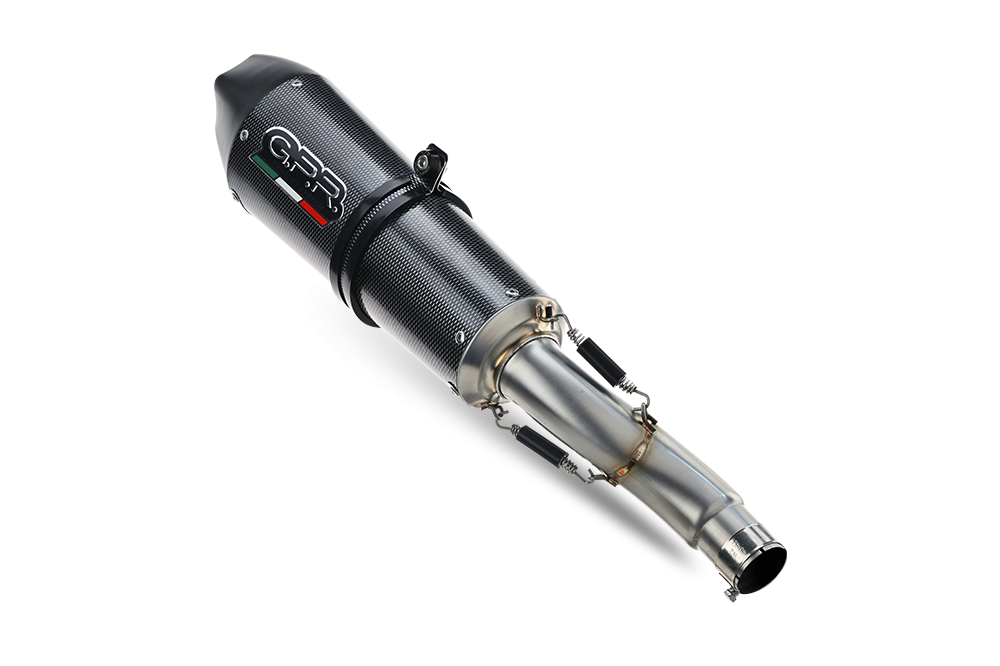 GPR exhaust compatible with  Bmw R1200GS - Adventure 2014-2016, Gpe Ann. Poppy, Slip-on exhaust including removable db killer and link pipe 