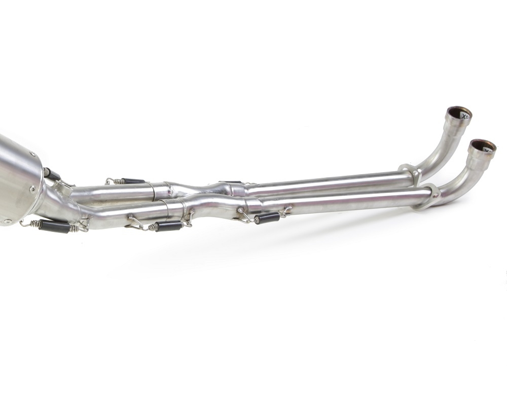 GPR exhaust compatible with  Yamaha T-Max 530 2012-2016, Gpe Ann. Poppy, Full system exhaust, including removable db killer 