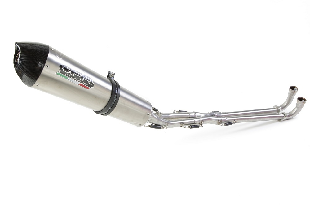 GPR exhaust compatible with  Yamaha T-Max 530 2012-2016, Gpe Ann. titanium, Full system exhaust, including removable db killer 