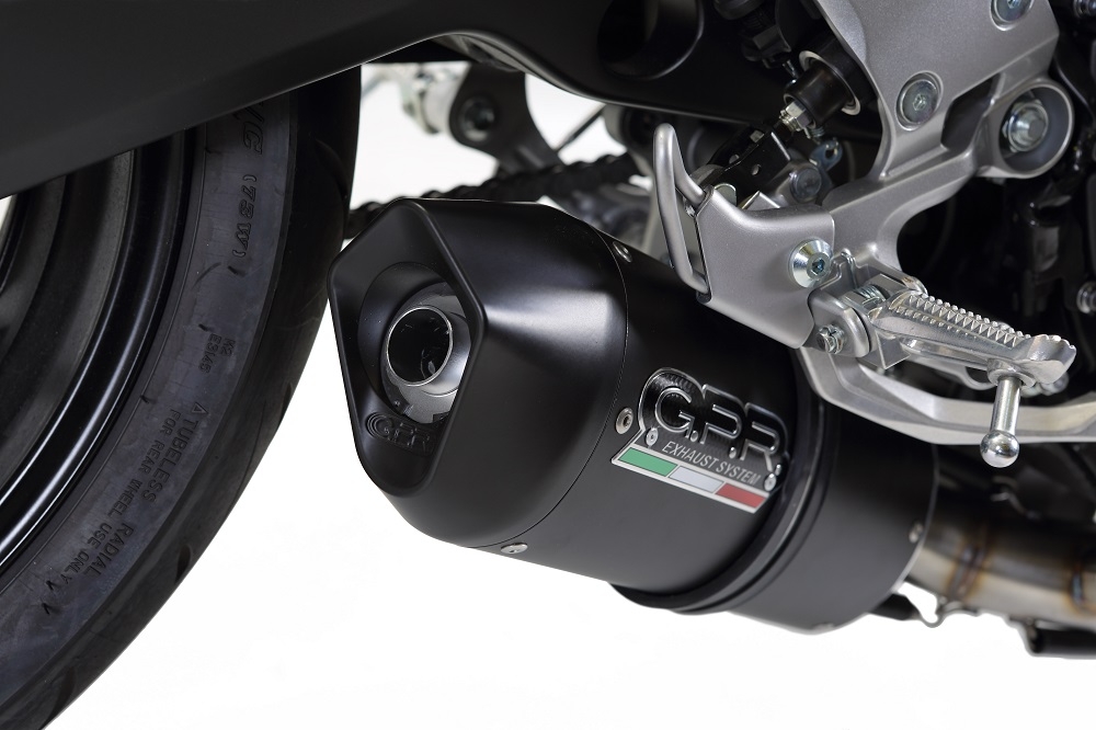 GPR exhaust compatible with  Yamaha FZ-09 2017-2020, Furore Evo4 Nero, Full system exhaust, including removable db killer 