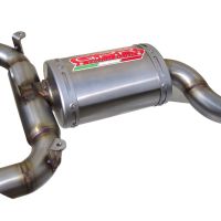 GPR exhaust compatible with  Suzuki GSR600 2006-2011, Titanium Oval , Slip-on exhaust including removable db killer and link pipe 