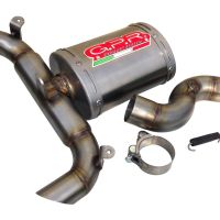 GPR exhaust compatible with  Suzuki GSR600 2006-2011, Titanium Oval , Slip-on exhaust including removable db killer and link pipe 