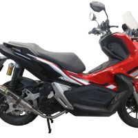 GPR exhaust compatible with  Honda Adv 150 2020-2023, Deeptone Inox, Full system exhaust, including removable db killer 