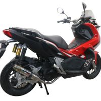 GPR exhaust compatible with  Honda Adv 150 2020-2023, Deeptone Inox, Full system exhaust, including removable db killer 