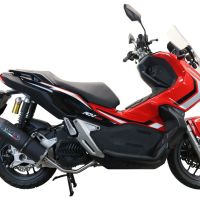 GPR exhaust compatible with  Honda Adv 150 2020-2023, Furore Nero, Full system exhaust, including removable db killer 