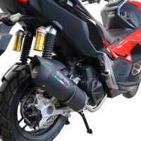 GPR exhaust compatible with  Honda Adv 150 2020-2023, Furore Nero, Full system exhaust, including removable db killer 