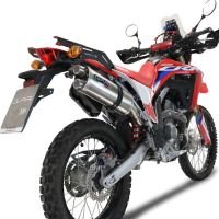 GPR exhaust compatible with  Honda Crf 300L / Rally 2021-2024, Dual Inox, Slip-on exhaust including removable db killer, link pipe and catalyst 