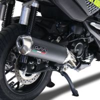 GPR exhaust compatible with  Honda Forza 350 2021-2024, Pentascooter, Slip-on exhaust including link pipe and removable db killer 