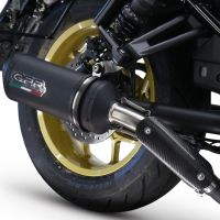 GPR exhaust compatible with  Honda Rebel 1100 2021-2023, Ghisa , Slip-on exhaust including removable db killer and link pipe 