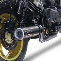 GPR exhaust compatible with  Honda Rebel 1100 2021-2023, M3 Poppy , Slip-on exhaust including removable db killer and link pipe 