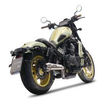 GPR exhaust compatible with  Honda Rebel 1100 2021-2023, Ultracone, Slip-on exhaust including removable db killer and link pipe 