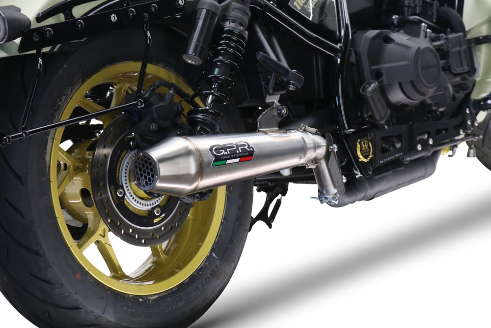 GPR exhaust compatible with  Honda Rebel 1100 2021-2023, Ultracone, Slip-on exhaust including removable db killer and link pipe 