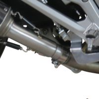 GPR exhaust compatible with  Honda NC750X NC750S DCT 2017-2019, Albus Evo4, Slip-on exhaust including removable db killer and link pipe 