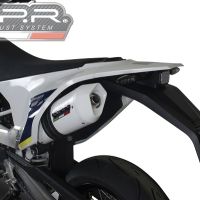 GPR exhaust compatible with  Husqvarna Supermoto 701  2021-2023, Albus Evo4, Slip-on exhaust including link pipe and removable db killer 