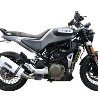 GPR exhaust compatible with  Husqvarna Vitpilen 401 2021-2023, Albus Evo4, Slip-on exhaust including removable db killer and link pipe 