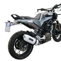 Exhaust compatible with Husqvarna Svartpilen 401 2020-2020, Albus Evo4, Slip-on exhaust including removable db killer and link pipe 