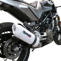 GPR exhaust compatible with  Husqvarna Vitpilen 401 2021-2023, Albus Evo4, Slip-on exhaust including removable db killer and link pipe 